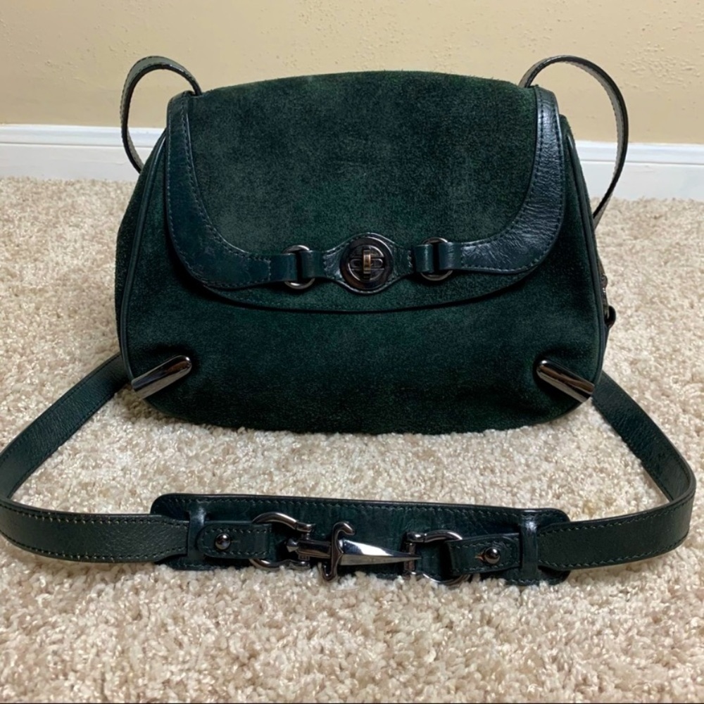 Uterque Suede Handbag Crossbody